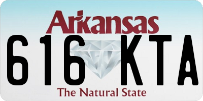 AR license plate 616KTA