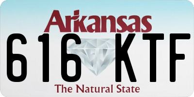 AR license plate 616KTF