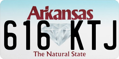 AR license plate 616KTJ