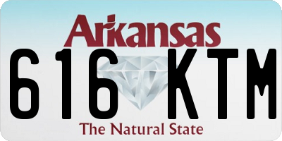 AR license plate 616KTM