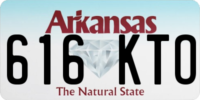 AR license plate 616KTO