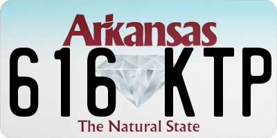 AR license plate 616KTP