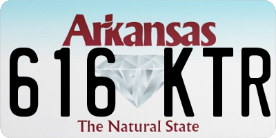 AR license plate 616KTR