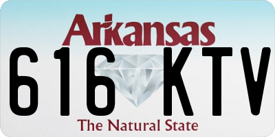 AR license plate 616KTV
