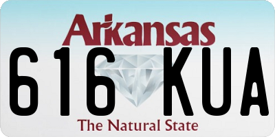 AR license plate 616KUA
