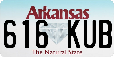 AR license plate 616KUB