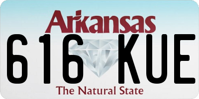 AR license plate 616KUE