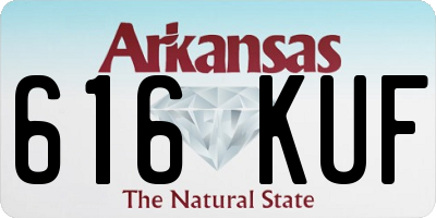 AR license plate 616KUF