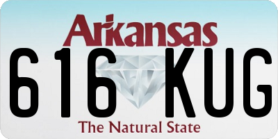 AR license plate 616KUG