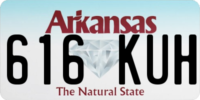 AR license plate 616KUH