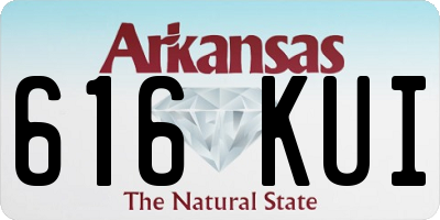 AR license plate 616KUI