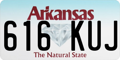 AR license plate 616KUJ