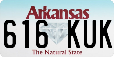 AR license plate 616KUK