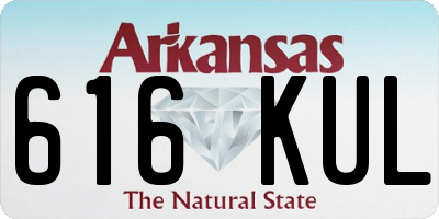 AR license plate 616KUL