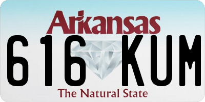 AR license plate 616KUM