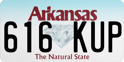 AR license plate 616KUP