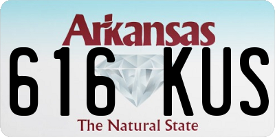 AR license plate 616KUS