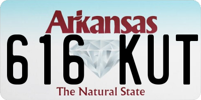 AR license plate 616KUT