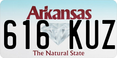 AR license plate 616KUZ