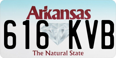 AR license plate 616KVB