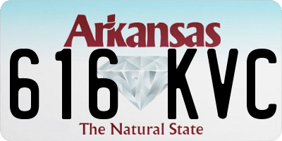 AR license plate 616KVC