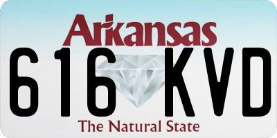 AR license plate 616KVD