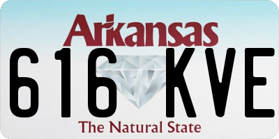 AR license plate 616KVE