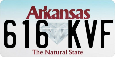 AR license plate 616KVF