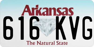 AR license plate 616KVG