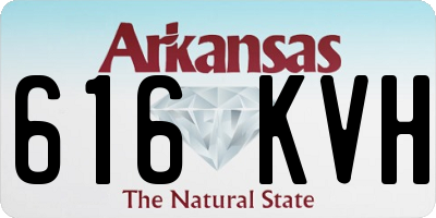 AR license plate 616KVH