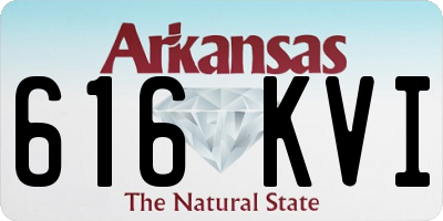 AR license plate 616KVI