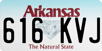 AR license plate 616KVJ