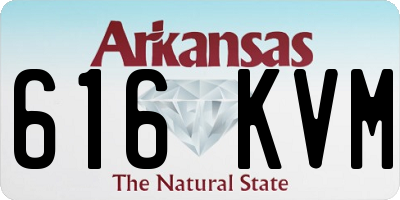 AR license plate 616KVM