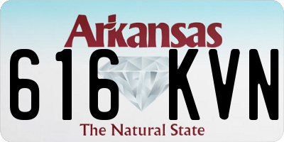 AR license plate 616KVN