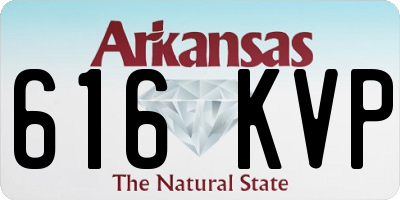 AR license plate 616KVP