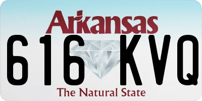 AR license plate 616KVQ