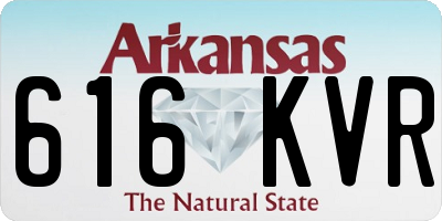 AR license plate 616KVR