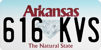 AR license plate 616KVS