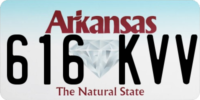 AR license plate 616KVV