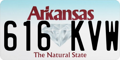 AR license plate 616KVW