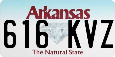 AR license plate 616KVZ