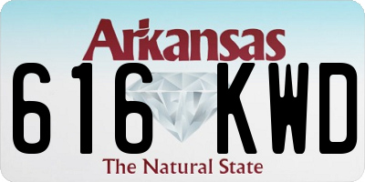 AR license plate 616KWD