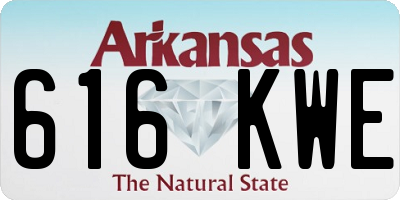 AR license plate 616KWE