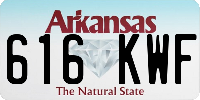 AR license plate 616KWF