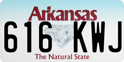 AR license plate 616KWJ