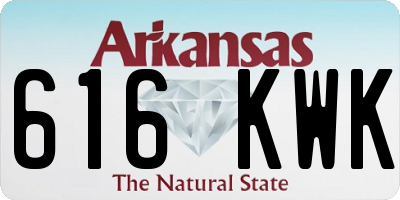 AR license plate 616KWK