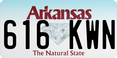 AR license plate 616KWN