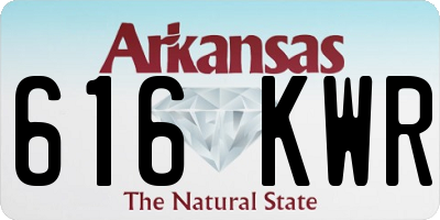 AR license plate 616KWR