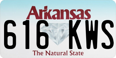 AR license plate 616KWS