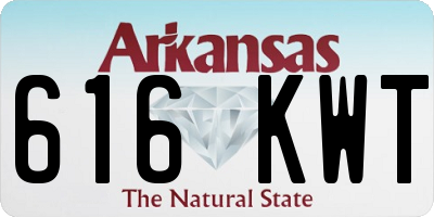 AR license plate 616KWT